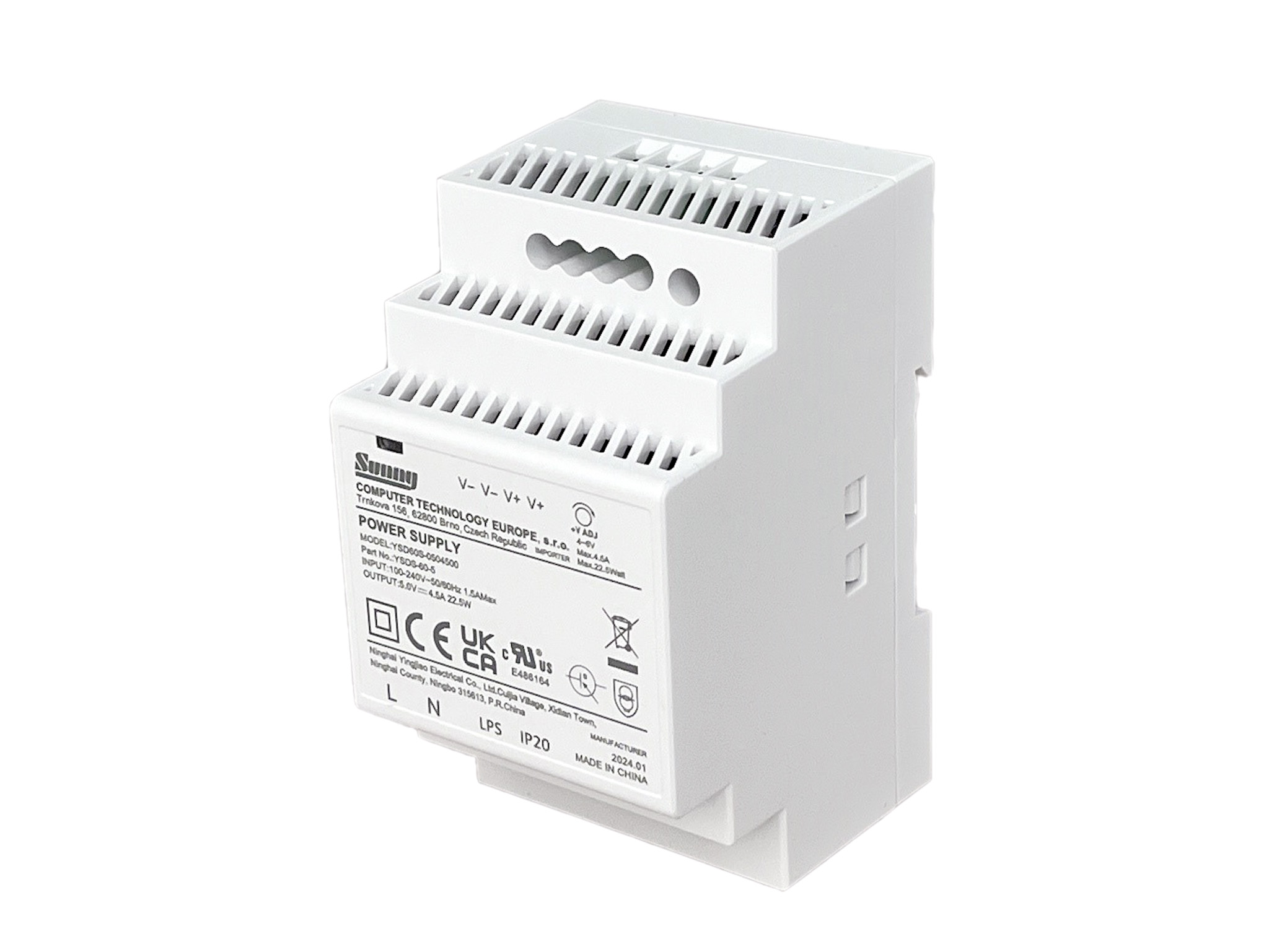 Alimentatore a guida DIN