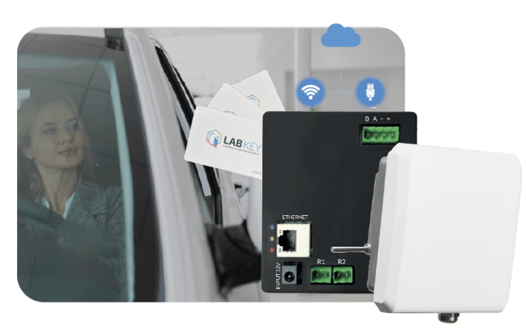 Antenna UHF per il controllo accessi veicolare