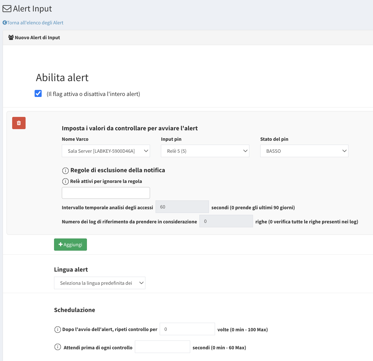alert input labkey