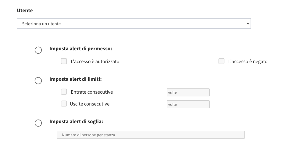 modifica situazioni alert avanzati