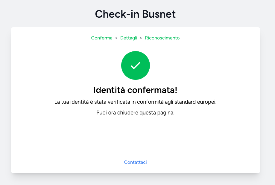 identità verificata