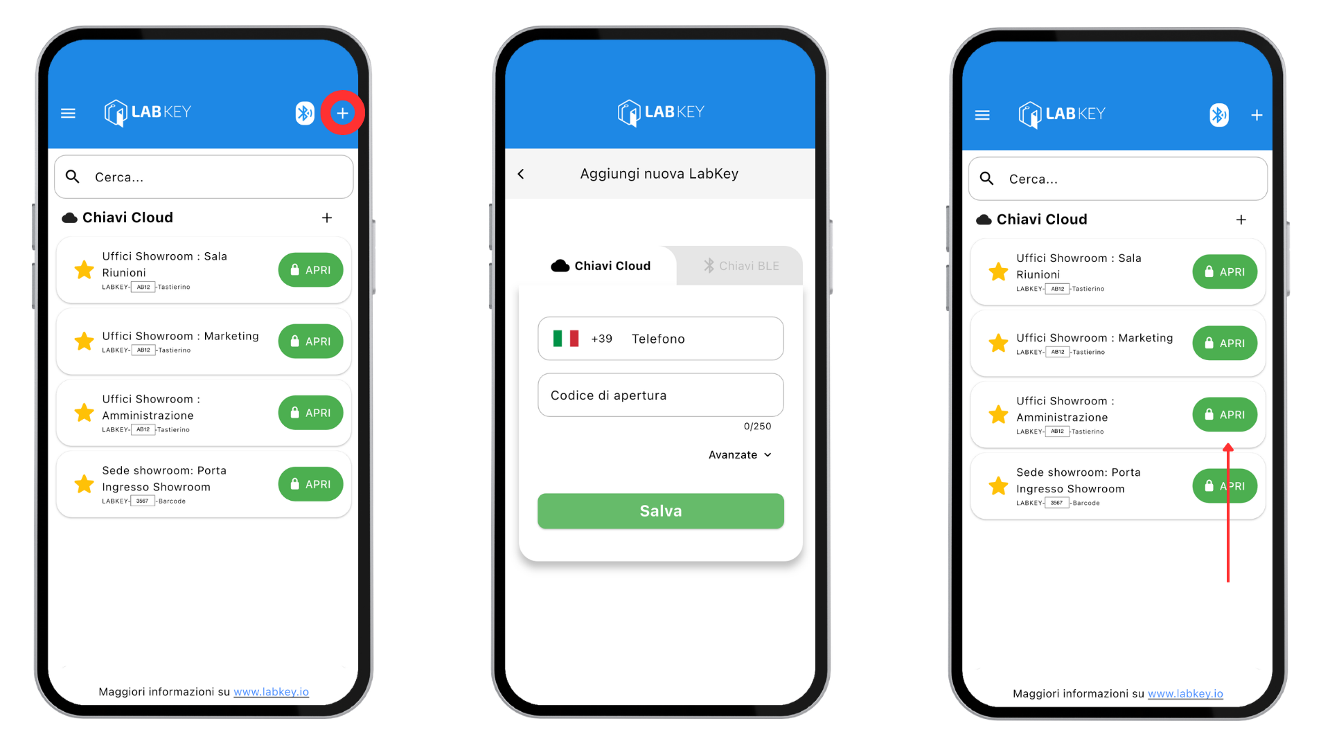 Adding a key for remote opening in the LabKey app